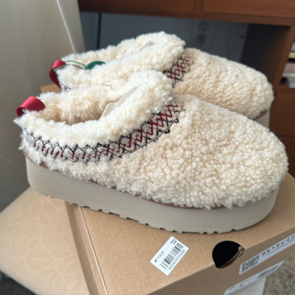 UGG Tazz Ugg Heritage Braid Platform Natural